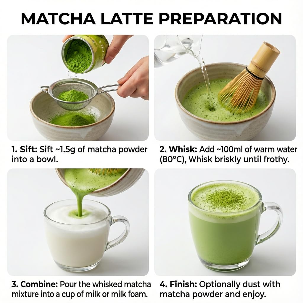ZenRitual Ceremonial Grade Matcha Powder - Pure Organic Green Tea, 1.41 oz (40 Single Servings) Tin - Authentic Stone Ground, Eurofins Tested - Zero Sugar, Best for Oat Milk Latte, Smoothies & To Go (Vegan, Keto)