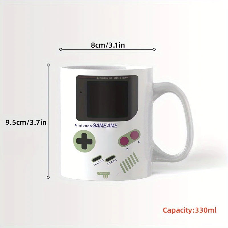 1pc, Game Themed 330ml/11oz Ceramic Heat Changing Coffee Mug, Color Altering
