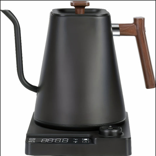 304 Stainless Steel Kettle with Smart Temp Control for Coffee/Boiling Water"