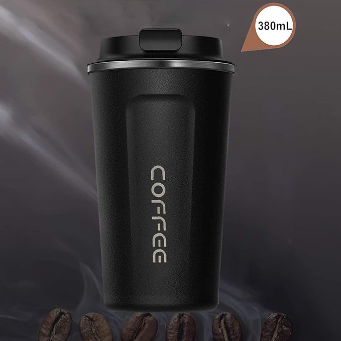 TOPONE 13oz Travel Mug, 380ml Insulated Coffee Mug, Travel Mug Spill,