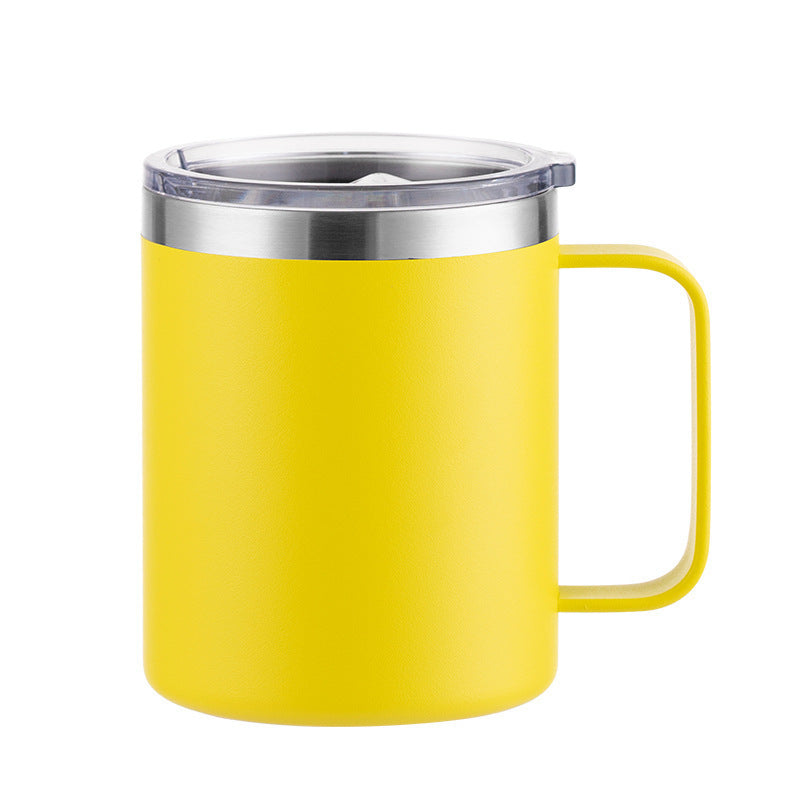 1pc, Stainless Steel Coffee Mug With Lid, , Birthday Gifts For Women Premium Coffee Purple Mug/Tumbler 14oz