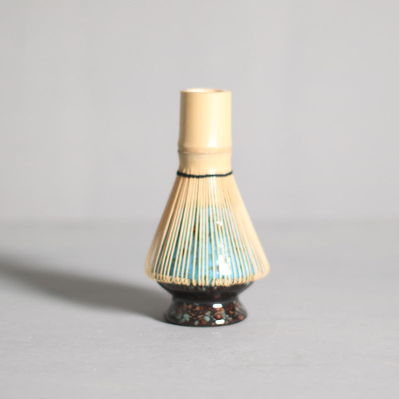 Traditional Porcelain Whisk Holder - Hand Made-kiln Change Glaze Color