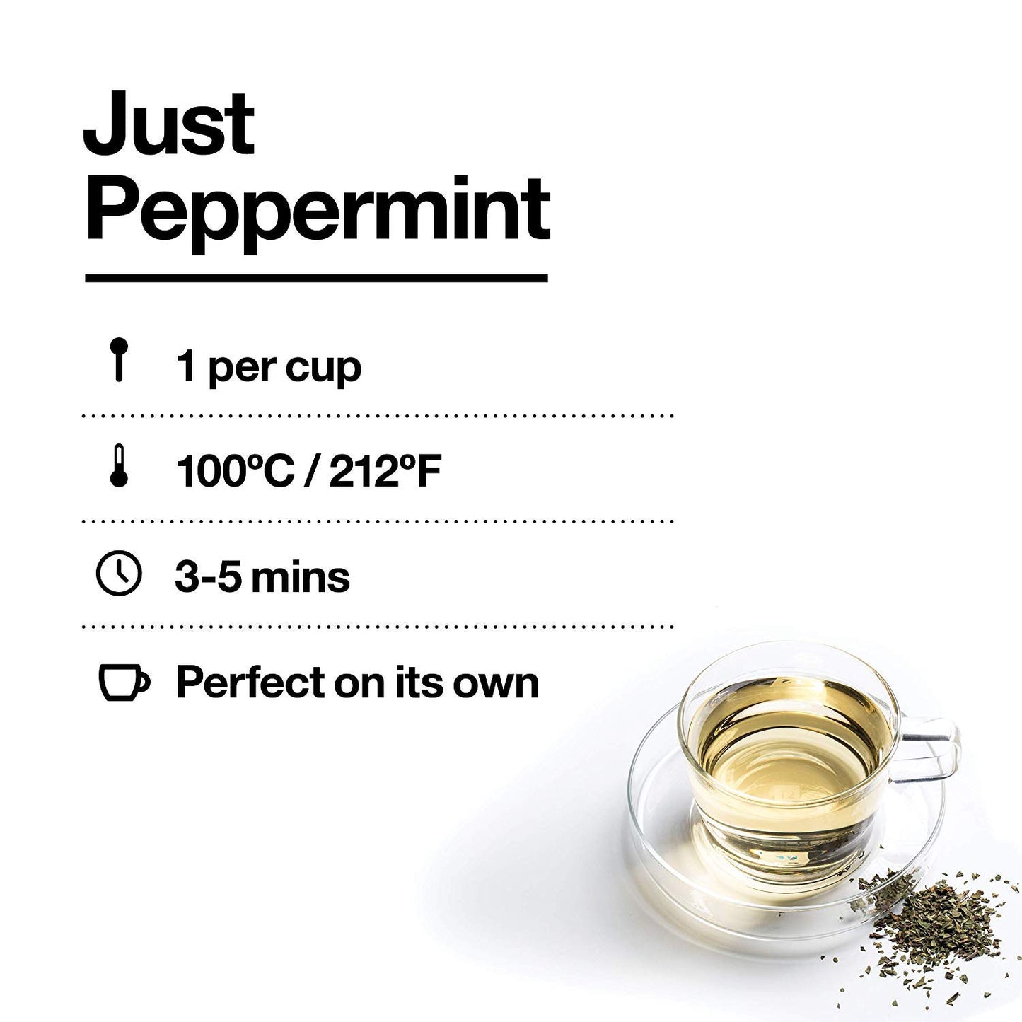 TOP ONE 100% Pure Peppermint Herbal Tea Real Mint Leaves  Made With Whole Leaves Loose Tea Bulk Decaffeinated Herbal Tea 150g/5.3Oz