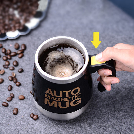 Neue automatische selbstrührende magnetische tasse kreative edelstahl-kaffeemilch-mixbecher-mixer lazy smart mixer thermische tasse