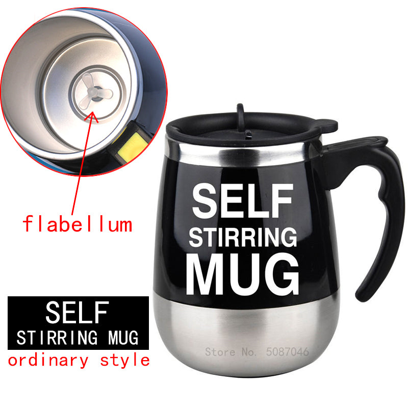 Self Stirring Mug Automatic Magnetic Rechargeable Mixing Tea Coffee Cup
