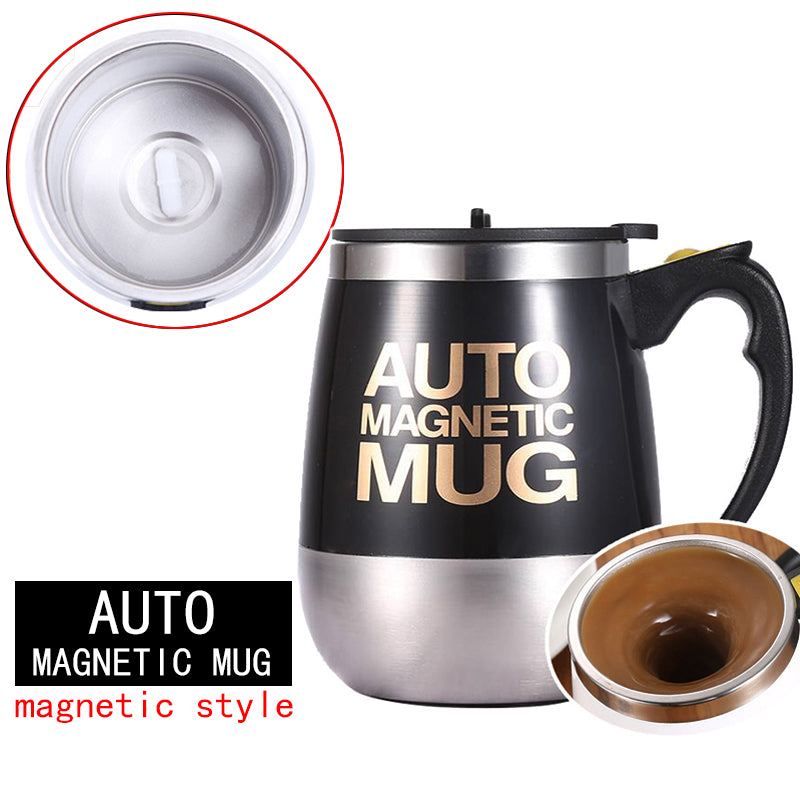 Automatic Self Stirring Magnetic Mug Stainless Steel Temperature Difference  Coffee Mixing Cup Blender Smart Mixer Thermal Cup